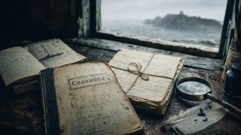 Cézembre roman histoire vraie : archives sur établi et île bretonne en brume