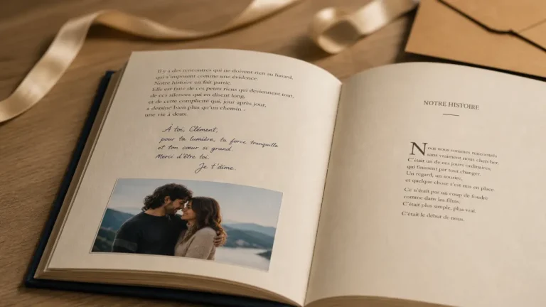 Livre personnalisé pour adulte avec prénom et photo, délai à vérifier