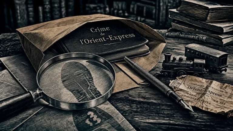 Meilleur romans policiers : carnet d’enquête Orient-Express, loupe et empreintes