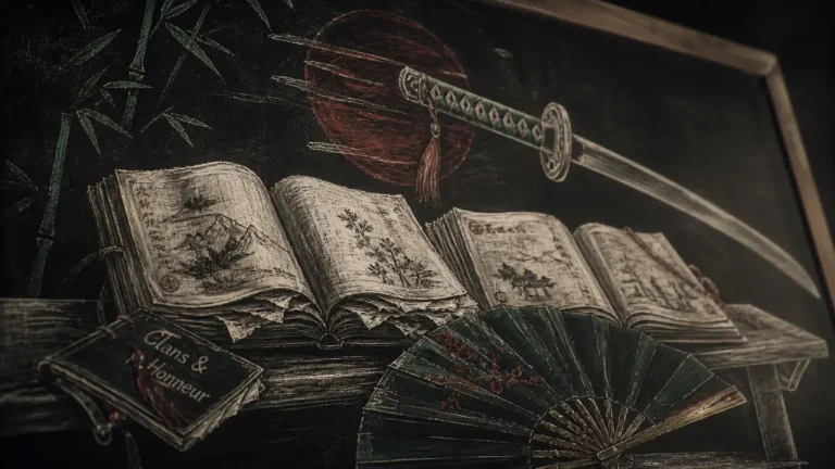 Fantasy asiatique roman : folklore, wuxia et sabres sur tableau noir