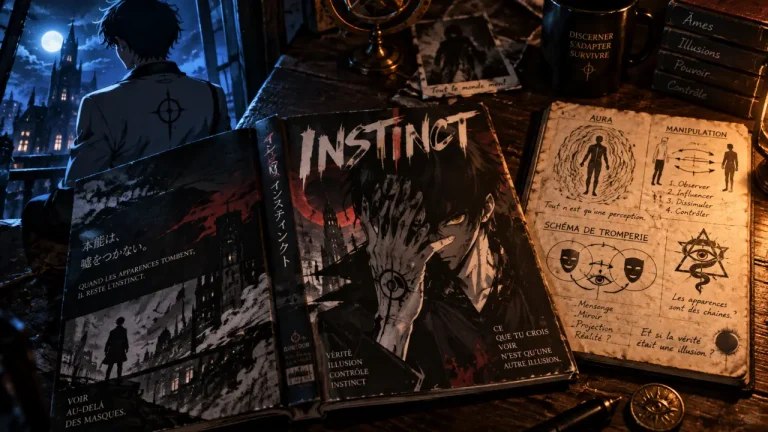 Instinct manga Inoxtag : couverture et carnet d’intentions