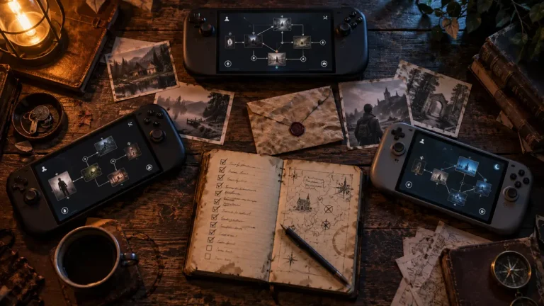 Jeux narratifs à choix conséquences : décisions et fins alternatives sur écran et carnet