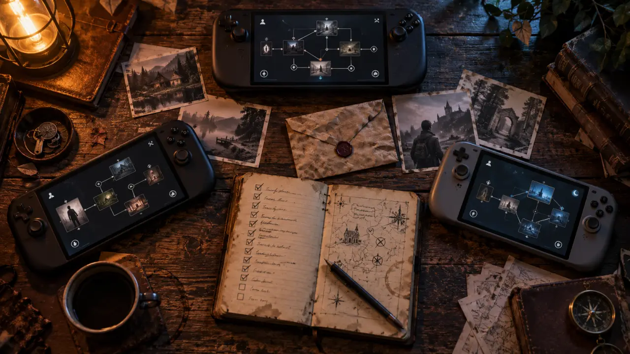 Jeux narratifs à choix conséquences : décisions et fins alternatives sur écran et carnet
