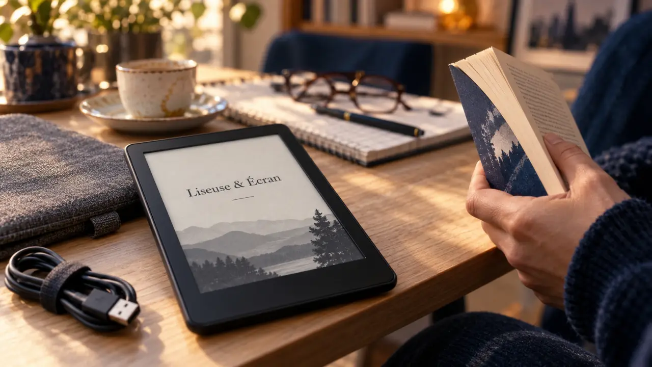 Liseuse électronique pour une lecture confortable, écran E-Ink net